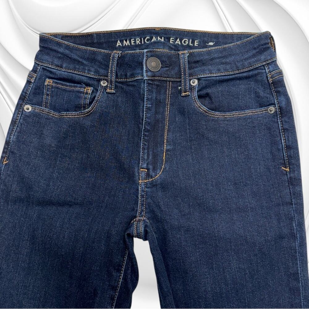 AMERICAN EAGLE Women’s 0 HI-RISE SKINNY Blue Jeans